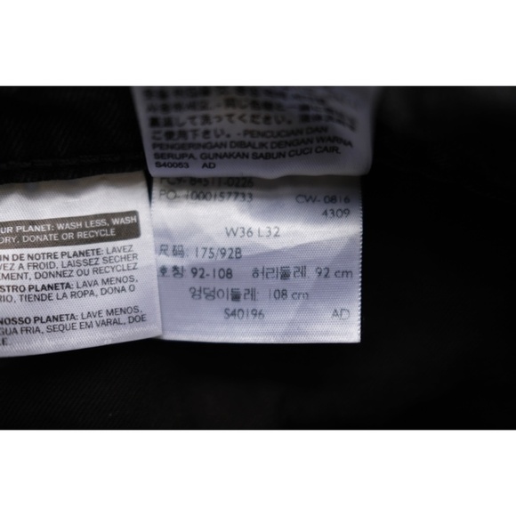 Levi's - 511 Black Tag (tag 36 x 32, fit ~34) - Picture 4 of 5